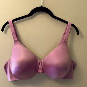 Like new Bali One Smooth U Smoothing & Concealing Underwire Bra 42C Pink